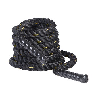 LANCAMP Battle Rope Workout Rope เชือกออกกำลังกาย JS07 ฟิตเนส ความยาวเชือก 9 ม