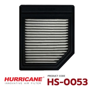 HURRICANE กรองอากาศสแตนเลส , ผ้าแดง Honda ( Civic FD , FR-V ) HS-0053 , HS-0053-C