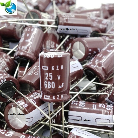 25v 680uf Electrolytic Capacitor 10 มม. X 16 มม. 105 C
