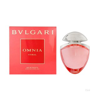 [[แท้ชัวร์]] Bvlgari Omnia Coral EDT 15ml (หัวเสปรย์) น้ำหอมสำหรับผู้หญิง โดดเด่นด้วยกลิ่นหอมที่แฝงความร้อนแรงและเย้ายวน