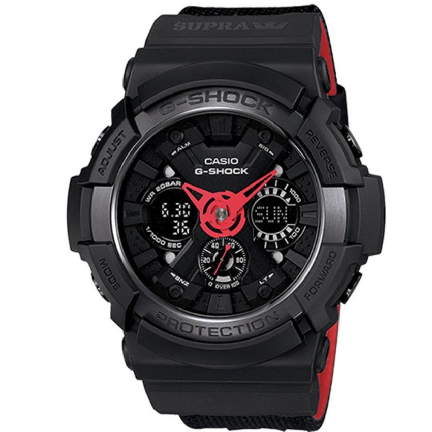 Casio G-Shock นาฬิกาข้อมือผู้ชาย รุ่น GA-200SPR-1A SUPRA LIMITED EDITION - สีดำ