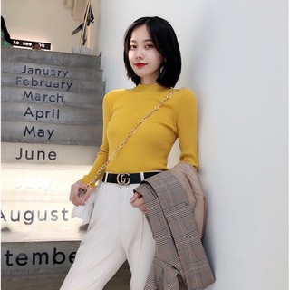 🔥ส่งต่อ‼️เสื้อคอเต่าแขนยาวสีเหลืองมือ2🍋ไม่เคยใส่ 69บาท เสื้อผ้าสไตล์เกาหลี เสื้อคอเต่า เสื้อผ้าน่ารัก แฟชั่น สีเหลือง