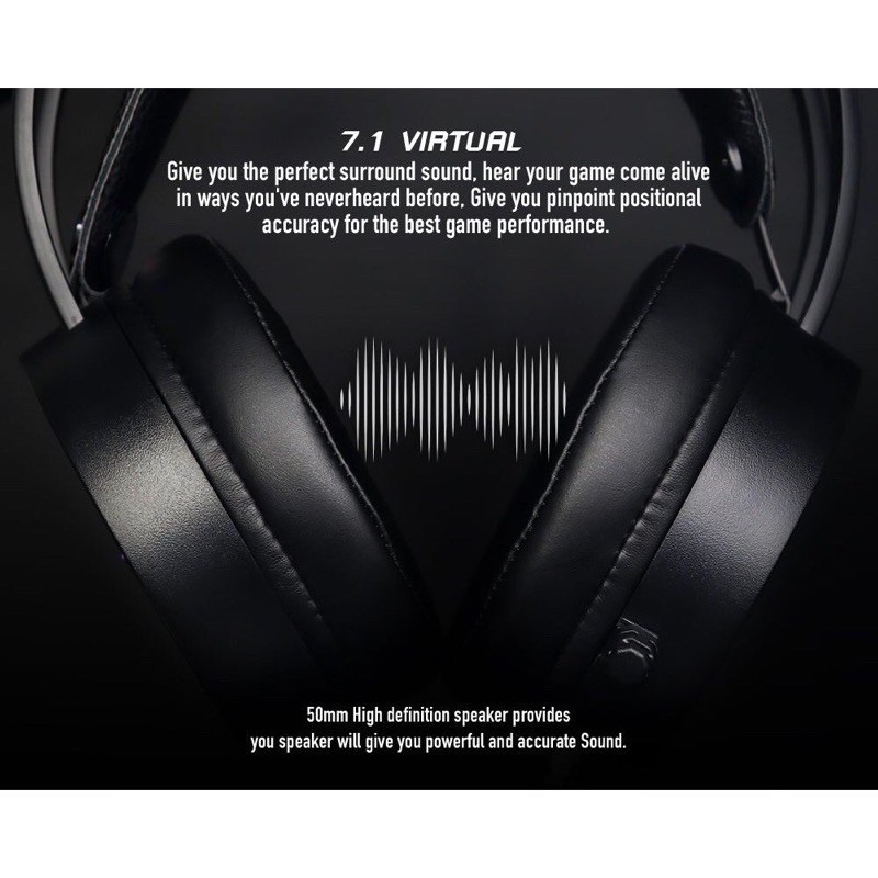 หูฟังเกมมิ่ง NUBWO X98 / EGA H15 Gaming Headset 7.1 Virtual Surround หูฟังสำหรับนักเล่นเกมส์