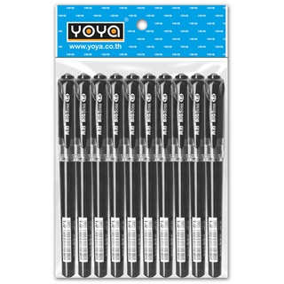 โยย่า ปากกาเจล 1.0mm รุ่นC511 หมึกสีดำ ยกแพ็ค 10ด้าม โยยา YOYA GEL PEN BLACK