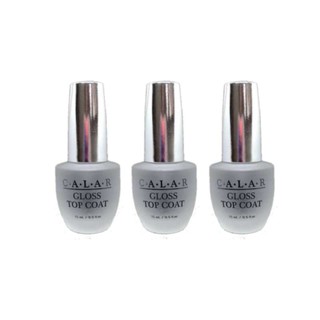 ( 3 ขวด ) CALAR Gloss Top Coat สีเจลเคลือบเล็บแบบพิเศษไม่ต้องเข้าเครื่องอบ