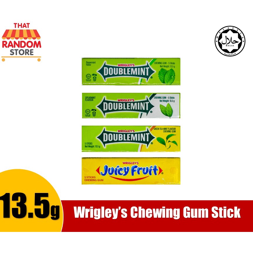 หมากฝรั่งแท่งของ Wrigley (ดับเบิ้ลมิ้นต์ / ผลไม้ฉ่ํา)