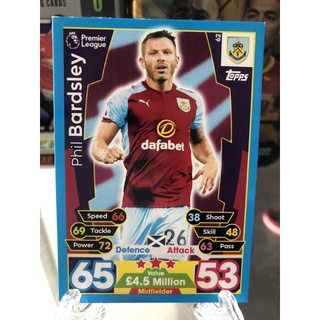 2017-2018 Topps Match Attax Burnley F.C.