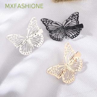 mxfashione กิ๊บติดผมสีทองสีเงินสไตล์วินเทจ