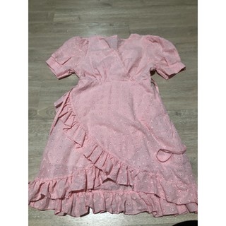 Dress ชมพู size S ลายดอก