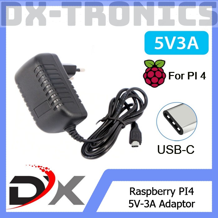 [UNIT PRICE] Raspberry PI 4 USB C Adapter - อะแดปเตอร์ 15W 5V 3A แหล่งจ่ายไฟ PI4