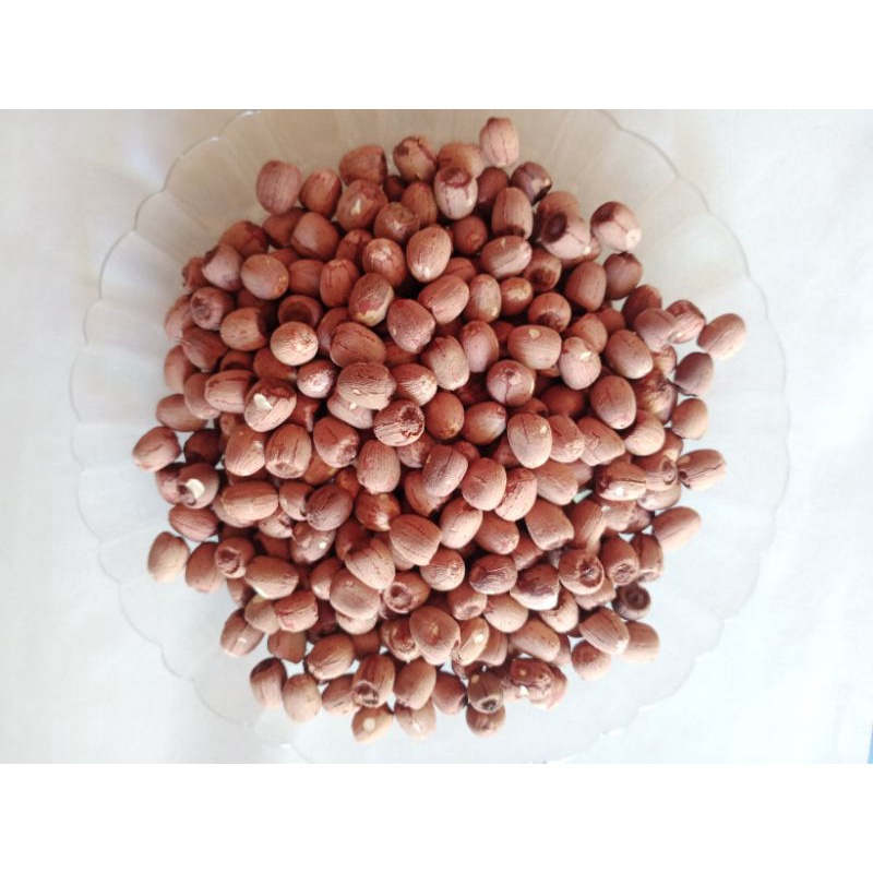 เม็ดบัวหลวงตากแห้ง เม็ดสีดำ เป็นบัวที่แก่ นำมากระเทาะเปลือกแข็งออก ไม่ขัดสีผิว มีดีบัวอยู่ในเม็ด  บรรจุถุงละ 1 กิโลกรัม - รูปที่ 2