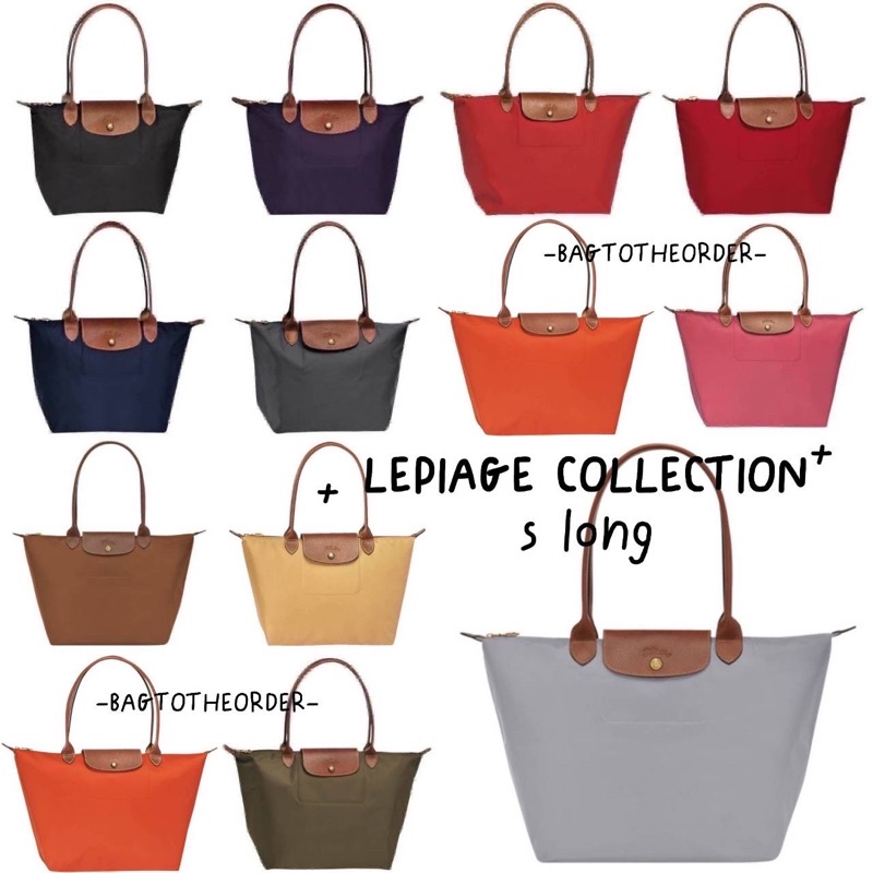 แท้💯 !! Longchamp lepliage M tote bag (s long เดิม)