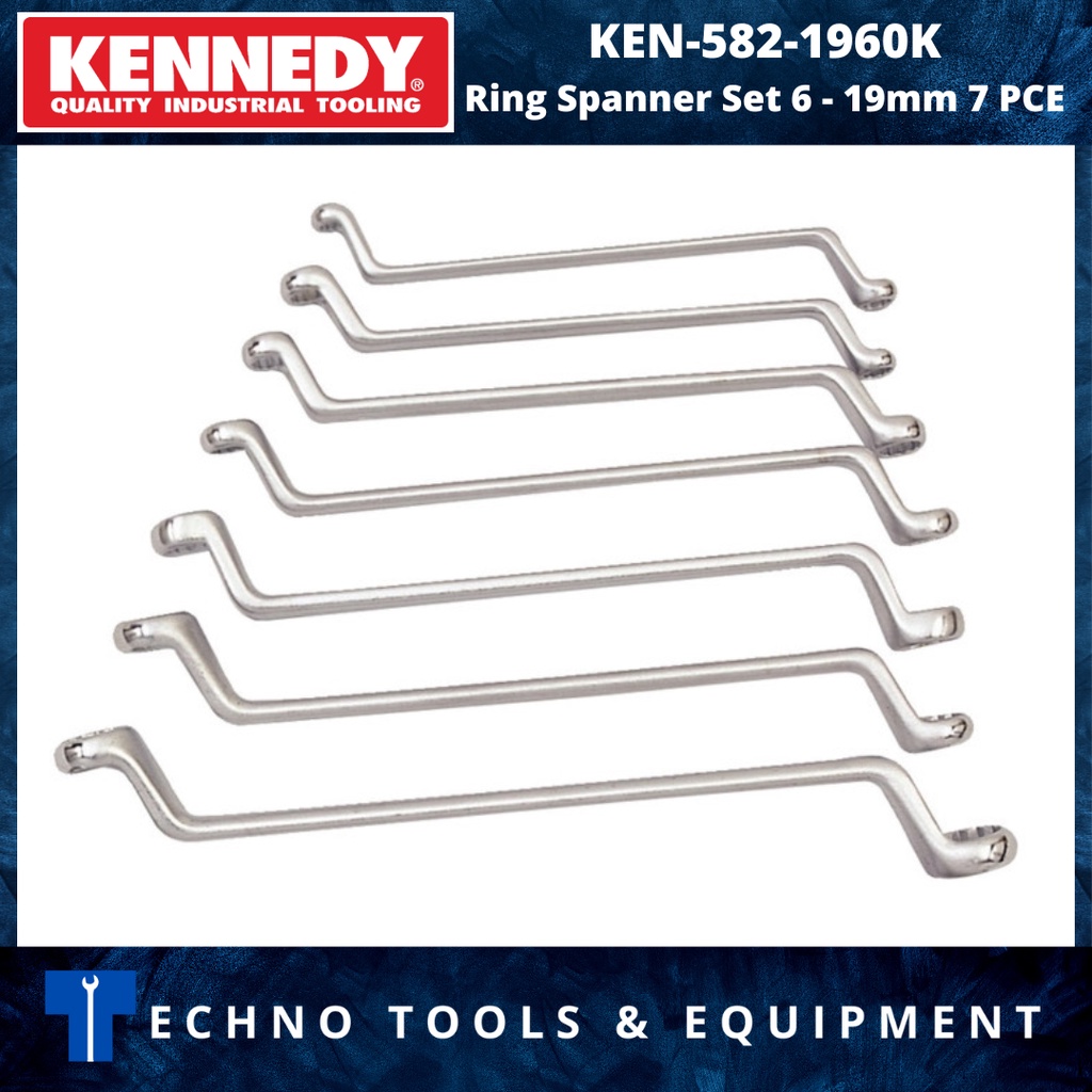 เคนเนดี้ เคนเนดี้ เคน5821960ชุดประแจแหวน K 6 - 19mm 7 PCE KEN-582-1960K