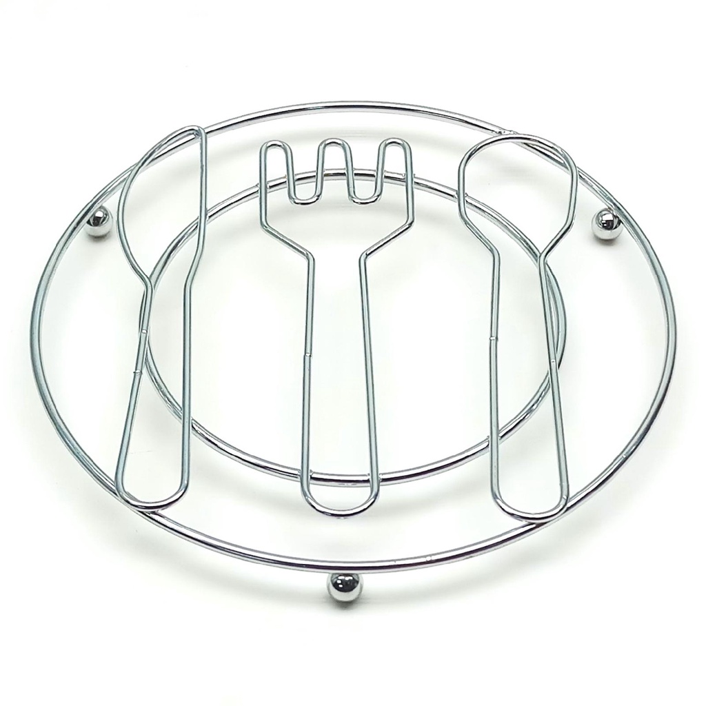 Vesta Chrome Pot / Steamer Hot Rack (Cutlery) D18Cm (2pc)