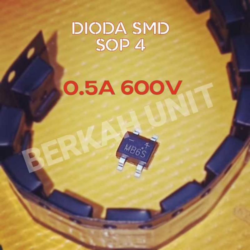 10 ชิ้น SMD BRIDGE DIODE MB6S 0.5A 600V MB10S MB10F ABS10 1A 1000V