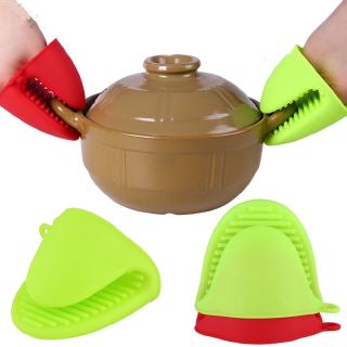 1Pc Insulated Heat Pot Clips,Silicone KitchenTake Heat Clamp,Microwave Oven Gloves,Hot Plate Clip,Anti-scald Tool