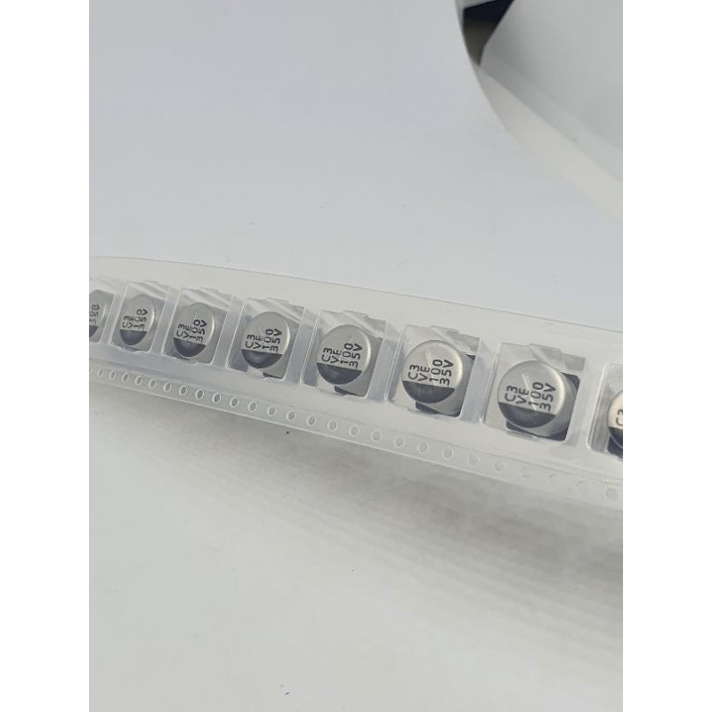 Capacitor กระป๋องเงิน smd 100uf 10v 16v 35 50v