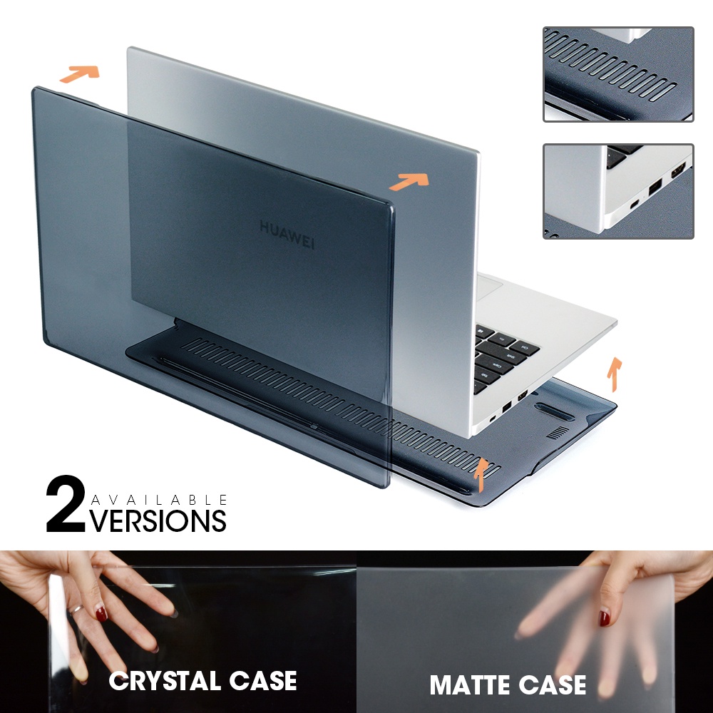 เคสแล็ปท็อป คริสตัล ผิวด้าน สําหรับ Huawei Matebook D14 D15 Magicbook Honor Mate book 13 14 16.1