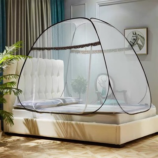 มุ้งสปริงกันยุง มุ้งเต็นท์ POP UP Mosquito net มี 3 ขนาด