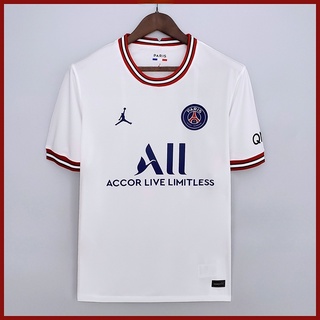 เสื้อกีฬาแขนสั้น ลายทีมชาติฟุตบอล Psg Jersey Paris Saint Germain 21-22 4th พร้อมส่ง