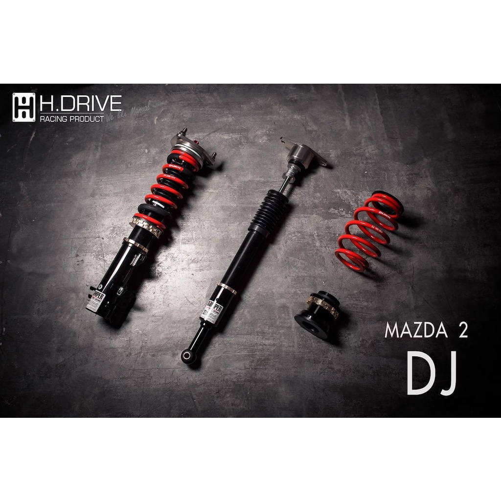 โช๊คอัพ H.Drive S.Spec-MAZDA MAZDA2 2014 (DJ)