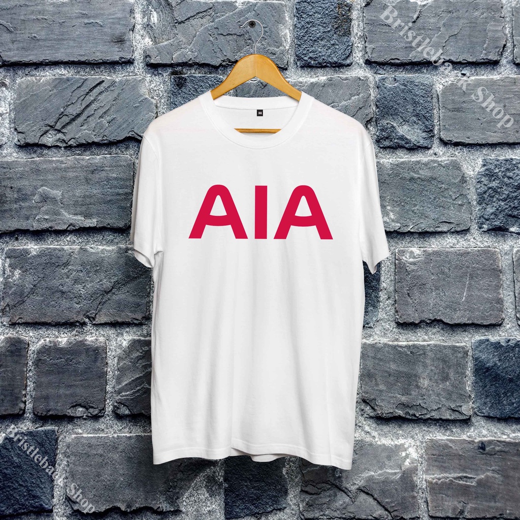 เสื้อยืด AIA ผู้ชายผ้าฝ้ายน่ารักสุดน่ารักแขนสั้น U10AIA002