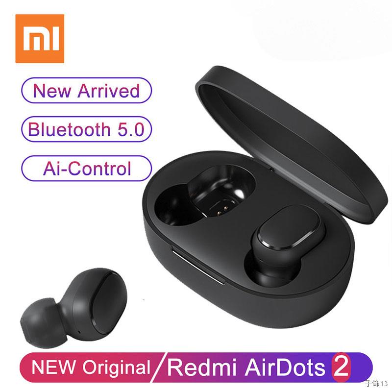 ▩❉New Xiaomi Redmi Airdots 2 Earphones Mi Original Xiaomi True Wireless Headphones Bluetooth Air Dots Headset TWS Earbud