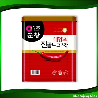 ซอสพริกเกาหลี 14 กิโลกรัม ชองจองวอน โกชูจังโกลด์ Cheong Jeong Won Gochujang Gold Korean Chili Chilli Sauce Paste ซอสพริก