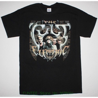 T-shirt  ขายดี เสื้อยืดลําลอง แขนสั้น พิมพ์ลายวงร็อค The Cult Electric สีดํา สไตล์คลาสสิก สําหรับผู้ชาย S X DGalgo05KFic