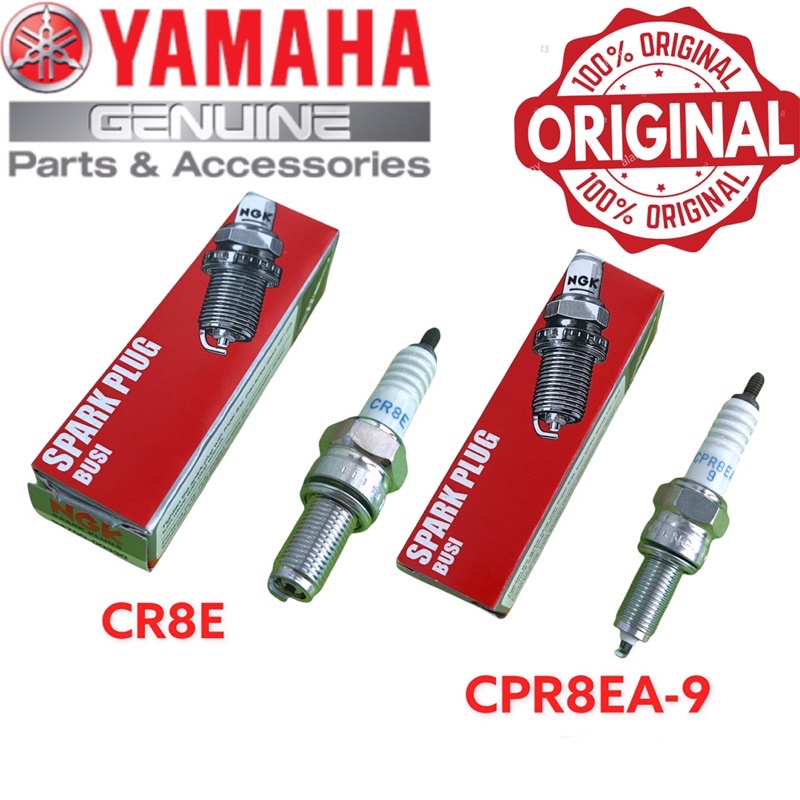NGK SPARK PLUG CR8E CPR8EA-9 YAMAHALC135 LC 135 NMAX NVX Y15Z Y15ZR V2 FZ150 FZ150i R25 JAGUH VS125 
