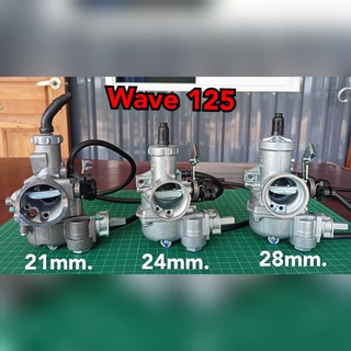 คาบูWave125 ไซต์ 21 24 28 มม. คาร์บูเรเตอร์สำหรับ Wave125  W…