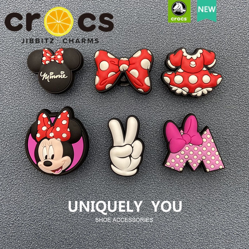 JIBBITZ cross charms ตัวติดรองเท้า MinnieMouse ตัวติดรองเท้า cross