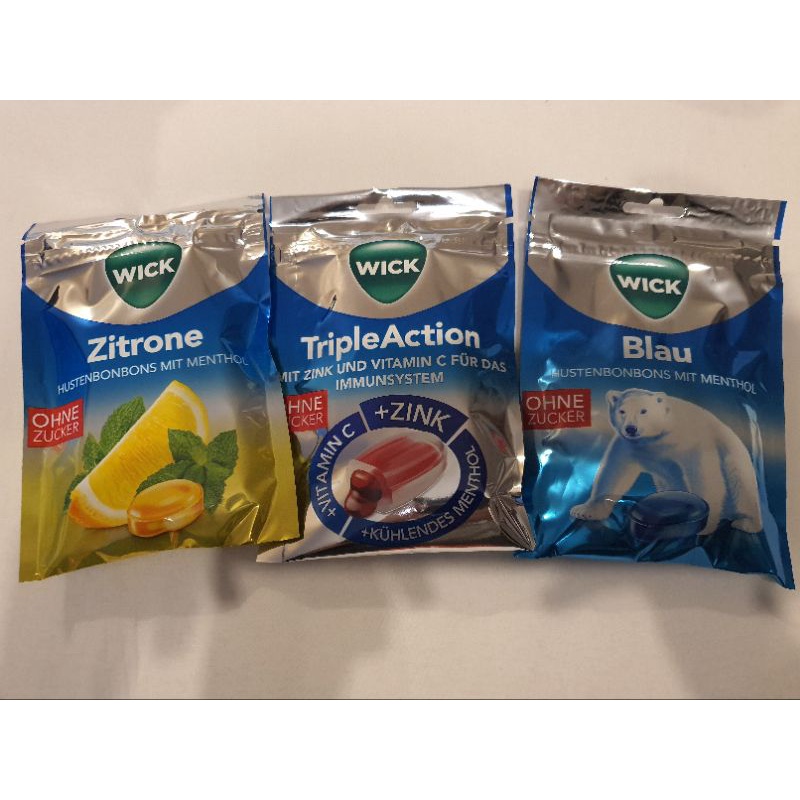 ลูกอม Vicks เลือกรสได้ เลมอน, tripleaction  ใหม่ แท้