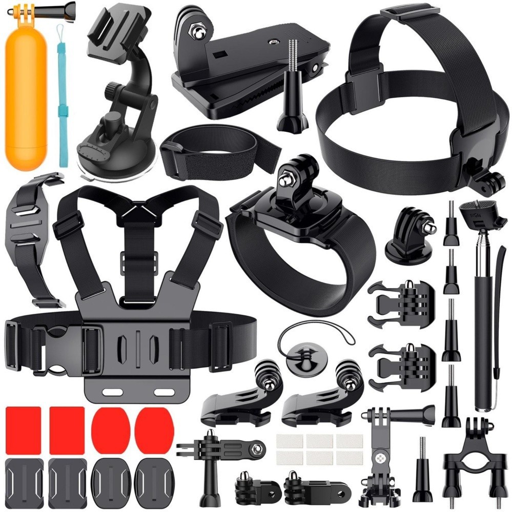 Gopro accessories Kit 40 in 1 accessories for Go Pro HERO 9/8/7/6/5/4/3+  black dji osmo action Camera b5Fv | Shopee Thailand