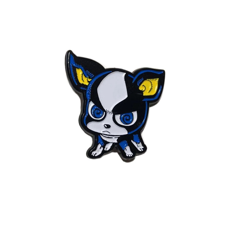 อะนิเมะ JoJo เคลือบ Pins Iggy รูปเข็มกลัด Lapel Pin กระเป๋าเป้สะพายหลังกระเป๋า Badge เสื้อผ้าตกแต่งข