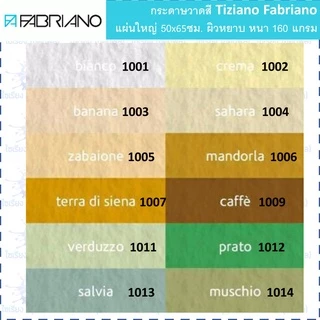 Fabriano กระดาษวาดสี แผ่นใหญ่ 50x65cm. ผิวหยาบ 160 แกรม เลือกสีได้ colored drawing paper (แพ็ค5-10แผ่น )