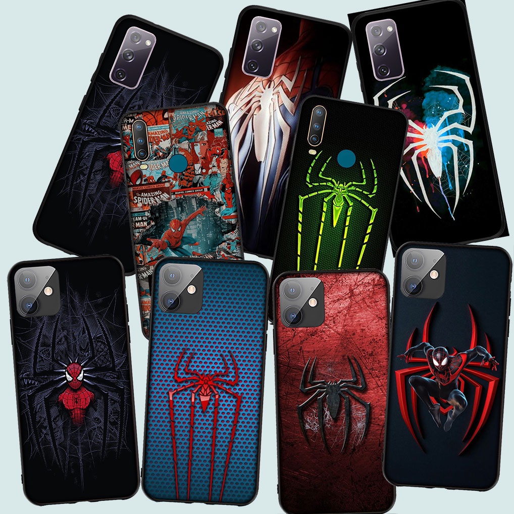 ปลอกอ่อนRealme 5 5i 5S 6i 6 Pro Real me 6Pro C11 2021 เคสโทรศัพท์MC70 โลโก้Spider Man Spider-Man Mar