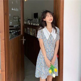 Minidress มินิเดรส ลายดอกไม้