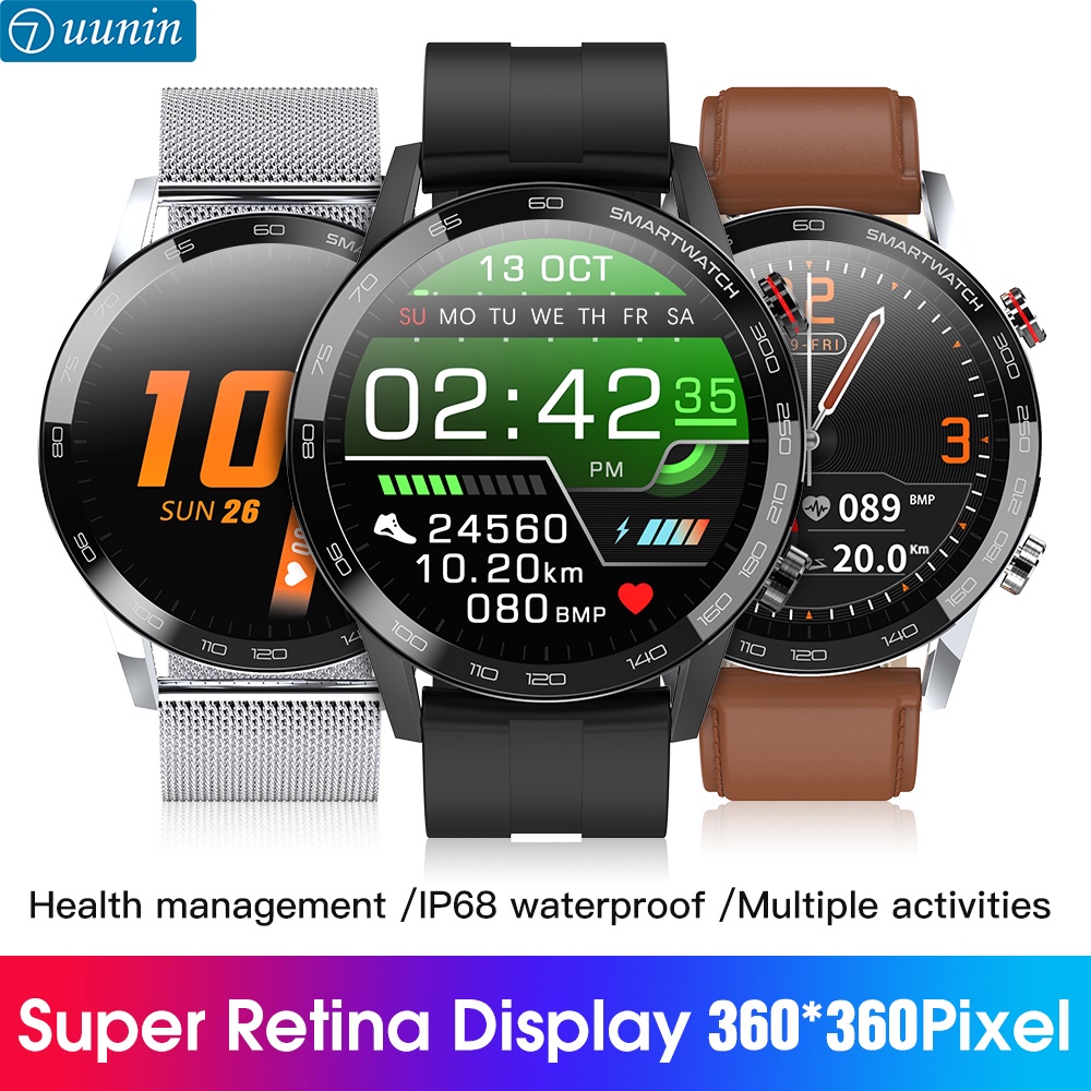 L16 Long Battery Life Sports Waterproof Heart Rate Sleep Health Monitoring Call Reminder Similar Huawei Smart Watch L15