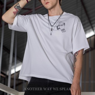 ANOTHER WAY WE SPEAK เสื้อยืดโอเวอร์ไซส์ รุ่น FAITH II