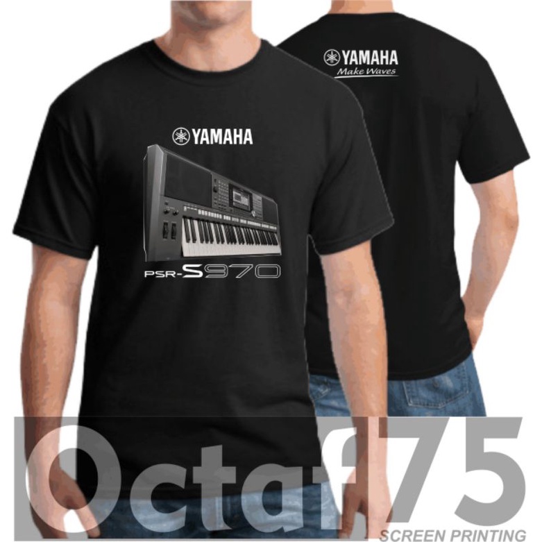 เสื้อยืดเพลง/คีย์บอร์ดเมาส์/yamaha PSR-S970 men& 39;s เสื้อยืดเพลง distro ตัวท็อป