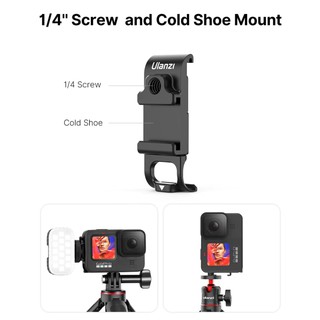 Ulanzi G9-6 ฝาปิด แบตเตอรี่ มีช่องชาร์จ/ช่อง shoe mount/เกี่ยว1/4   สำหรับ โกโปร 9   (G9-6อลูมิเนียม) .