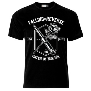 เสื้อยืด ผ้าฝ้าย 100% พิมพ์ลาย Falling In Reverse Love And E คุณภาพดี สําหรับผู้ชาย