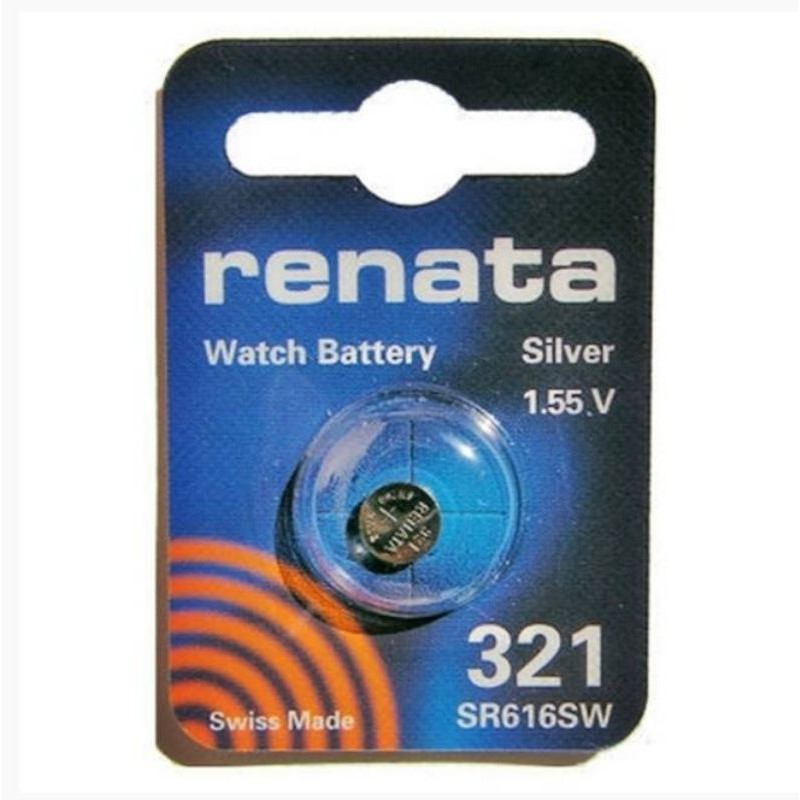 renata 321 Silver 1.55v SR616W จำนวน 1 ชิ้น