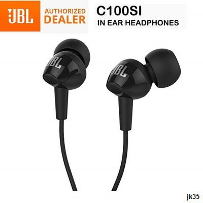 ┇C100SI หูฟังชนิดใส่ในหูJBL 3.5mm Headset พร้อมไมโครโฟนjbl c100si Earbuds C150SIชุดหูฟัง C100SI T110 C200SI T150ไดนามิกส
