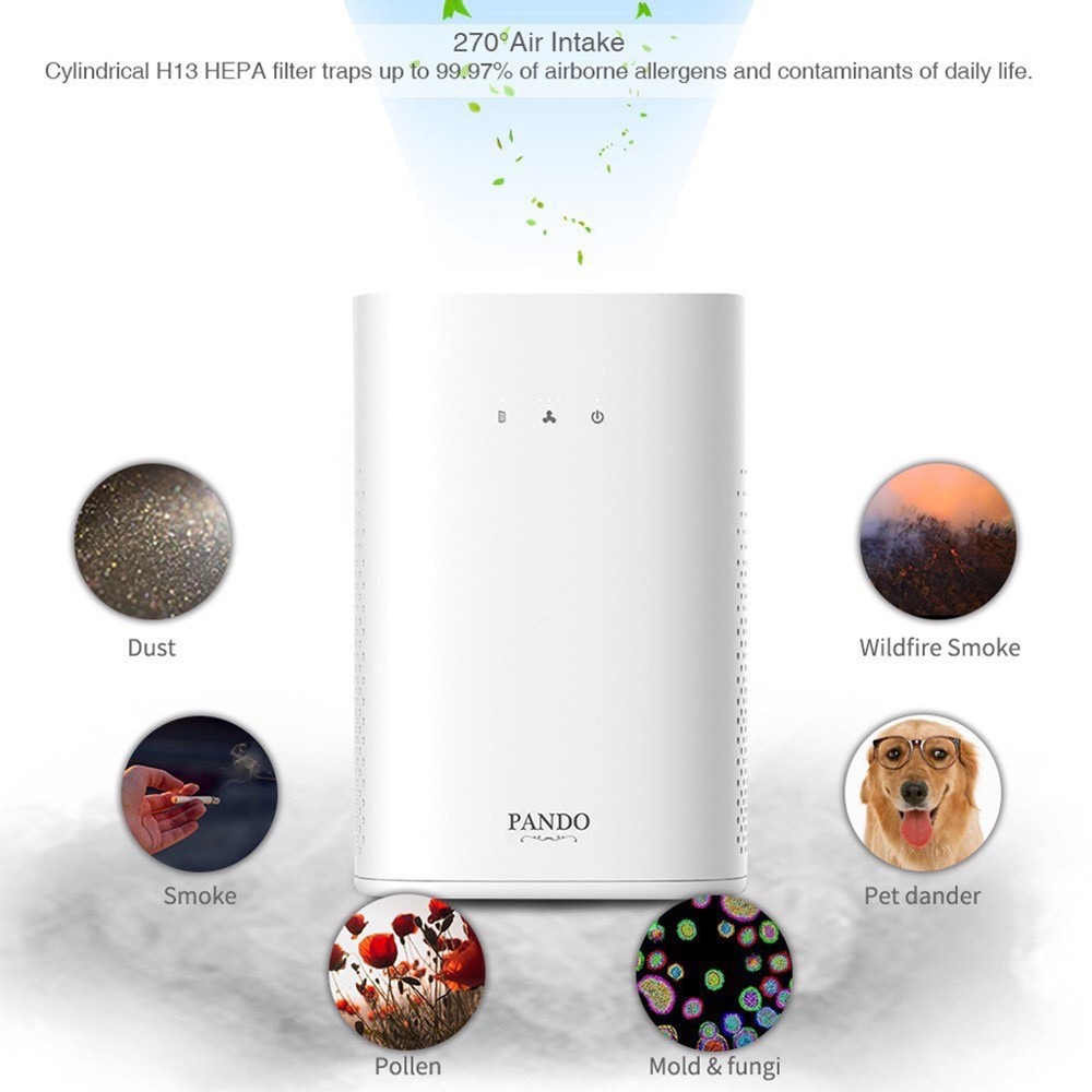 Pando Air D Cube Air Purifier เครื่องฟอกอากาศอัจฉริยะ คุณภาพสูง กรองได้ ...