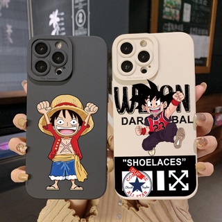 เคสโทรศัพท์มือถือ ขอบสี่เหลี่ยม ลาย One Piece Luffy สําหรับ Xiaomi Redmi Note 11 Pro 5G 11S 10 Pro 4G 10S Redmi 10C 9C A1