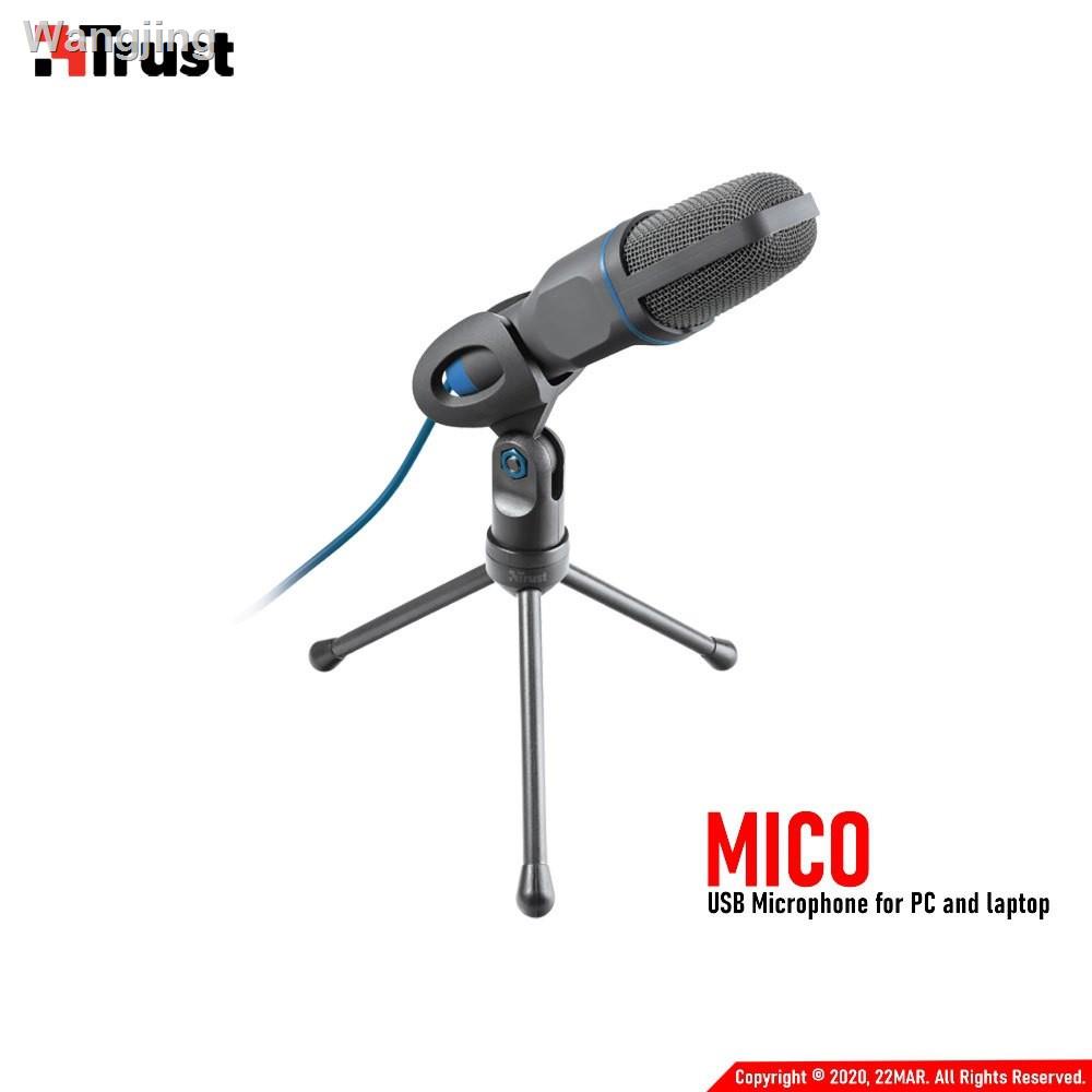 ✈▥๑TRUST MICO USB MICROPHONE BLUE (23790)ไมโครโฟนอุปกรณ