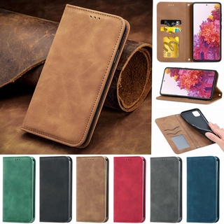 เคสโทรศัพท์มือถือหนัง Pu แบบแม่เหล็กตั้งได้สําหรับ Samsung Galaxy A01 A11 A21 A31 A41 A51 5G A71 5G A21S