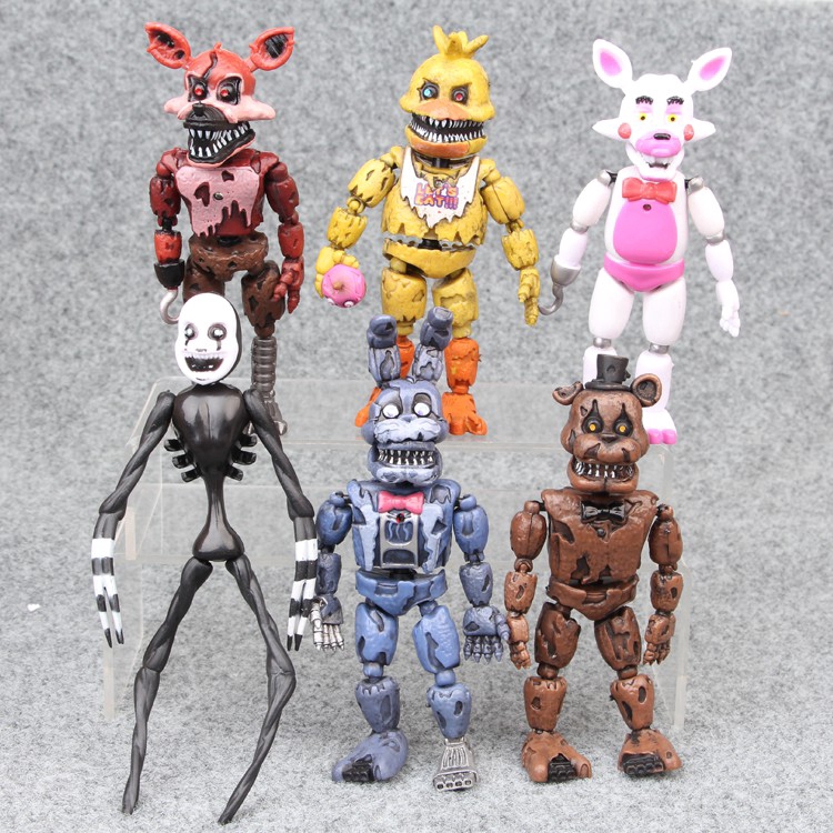 NEW 6pcslot PVC Five Nights At Freddys Action Figure FNAF Bonnie